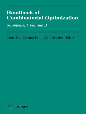 cover image of Handbook of Combinatorial Optimization